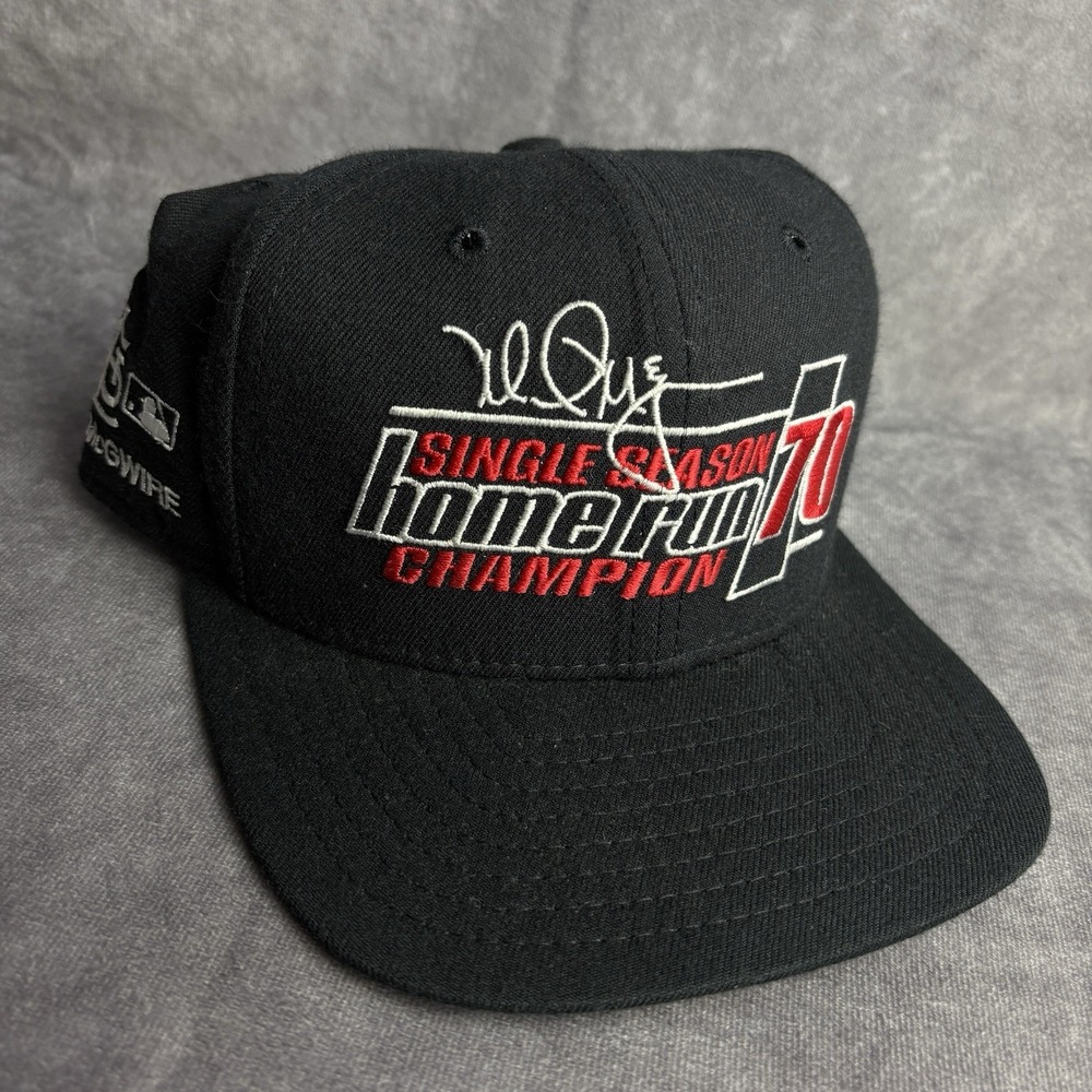 Vintage St Louis Cardinals New Era Hat Snapback Black Mark‎ McGwire MLB